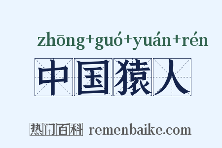 中国猿人是什么意思的图片